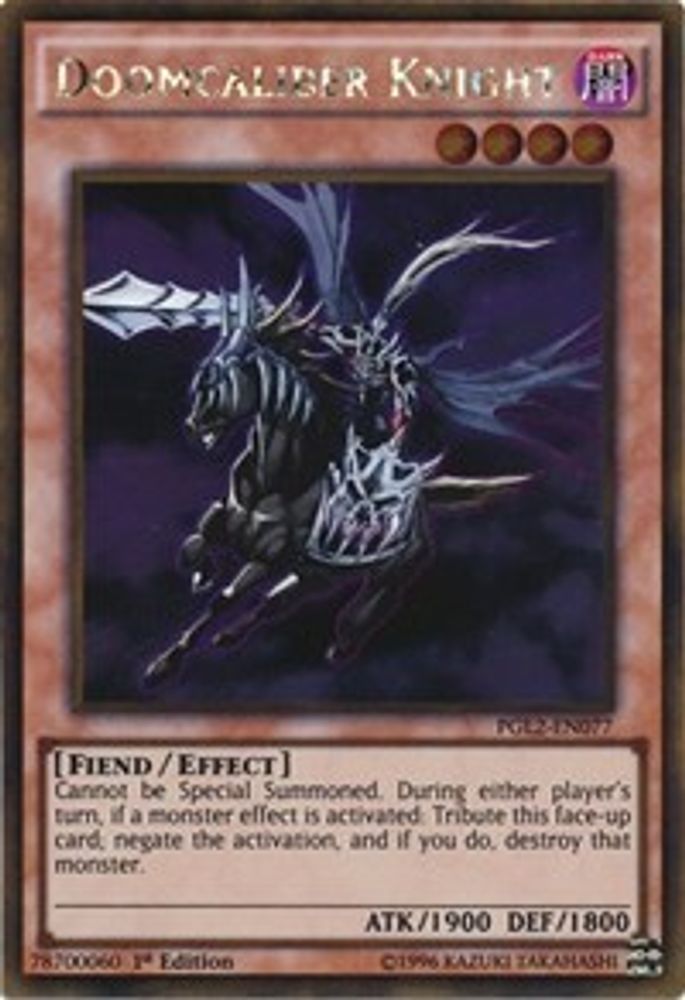 Doomcaliber Knight (PGL2-EN077) - Gold Rare