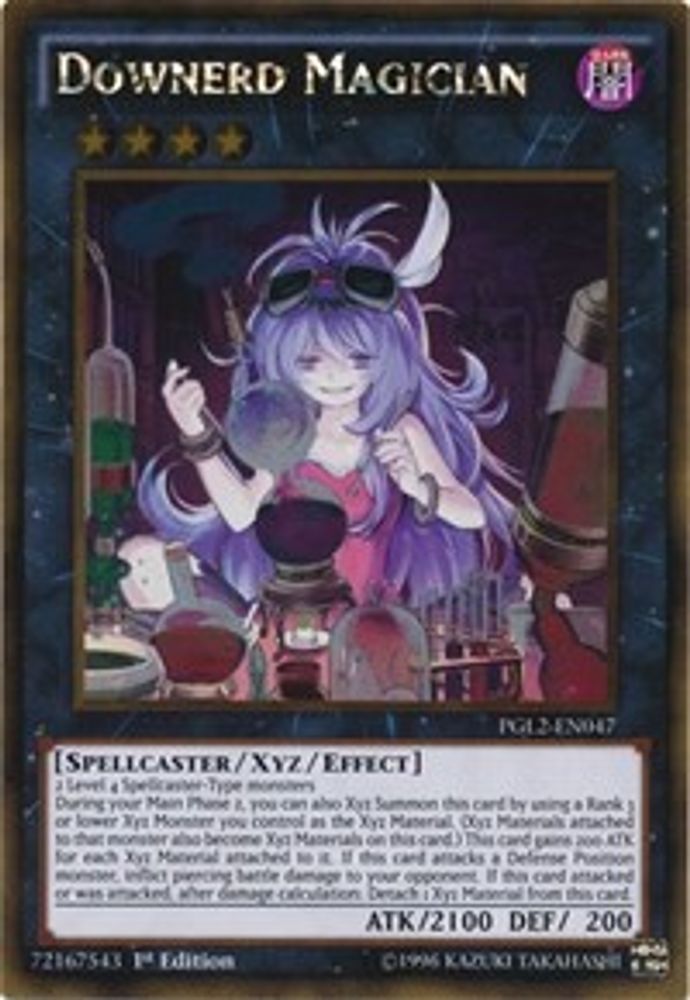 Downerd Magician (PGL2-EN047) - Gold Rare