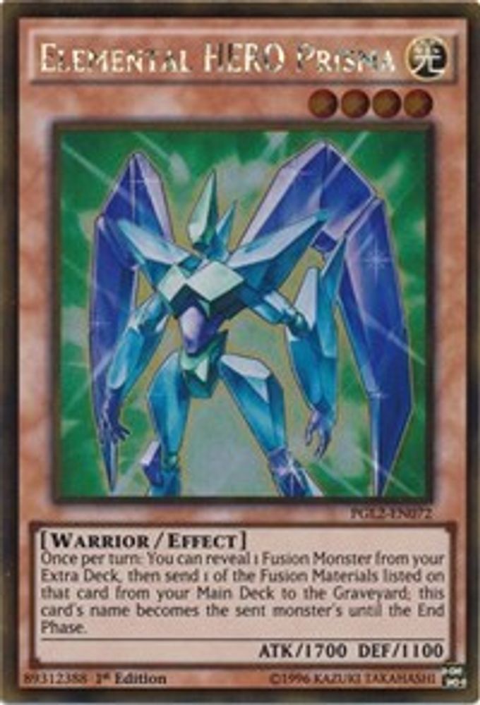 Elemental HERO Prisma (PGL2-EN072) - Gold Rare