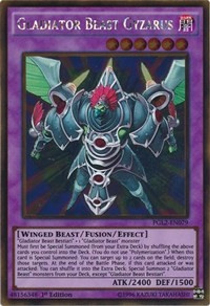 Gladiator Beast Gyzarus (PGL2-EN079) - Gold Rare