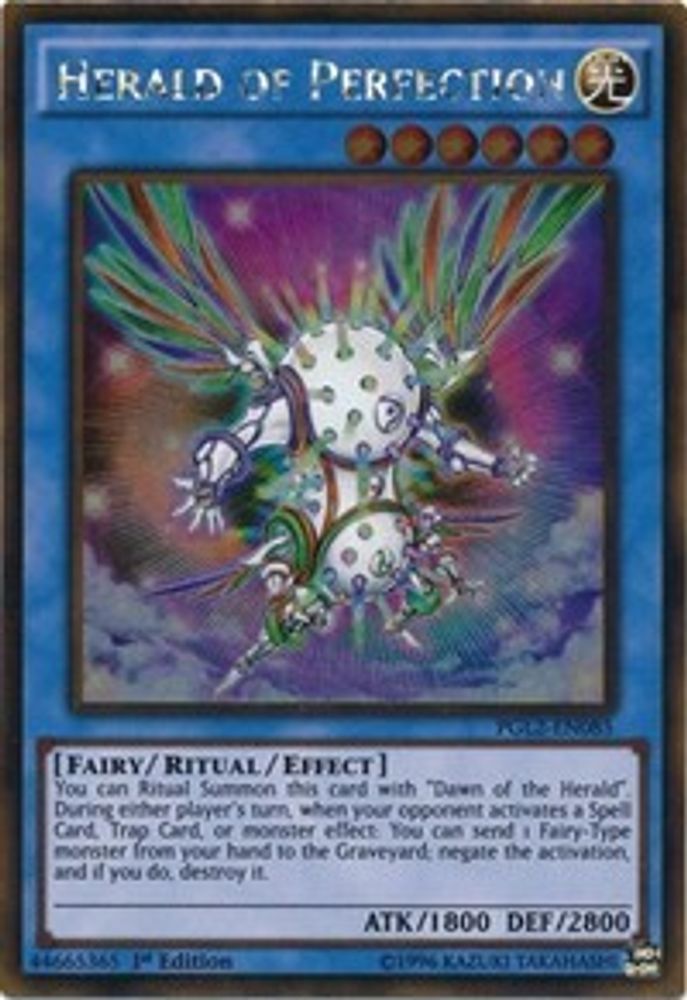 Herald of Perfection (PGL2-EN085) - Gold Rare