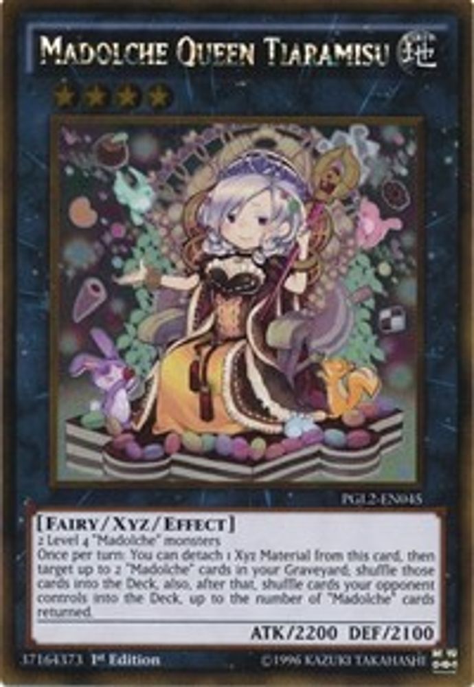 Madolche Queen Tiaramisu (PGL2-EN045) - Gold Rare