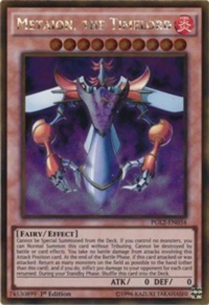 Metaion, the Timelord (PGL2-EN034) - Gold Rare