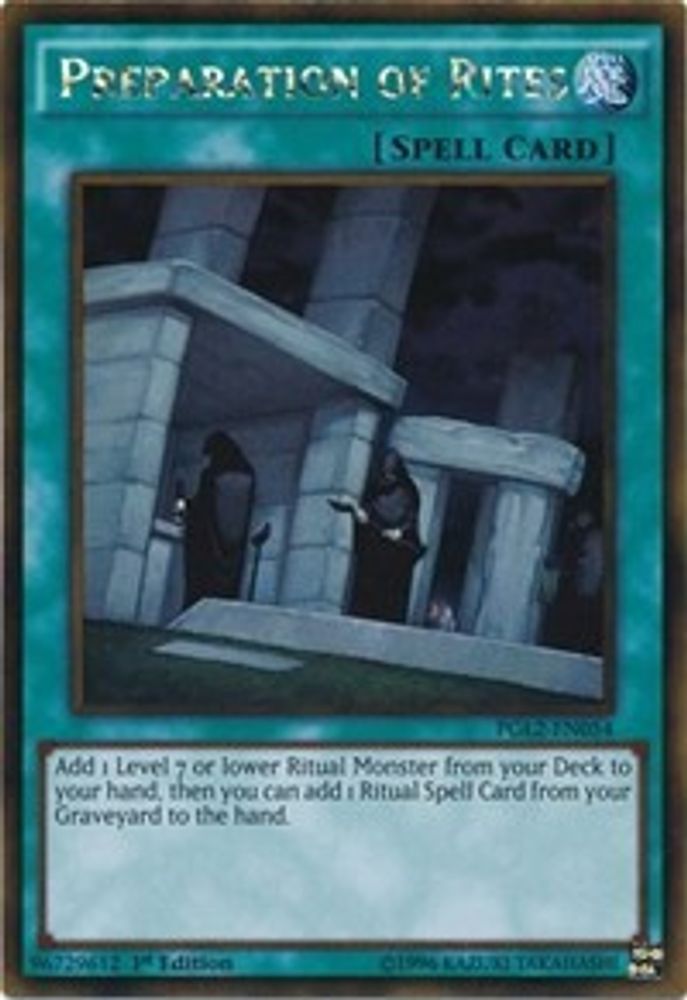 Preparation of Rites (PGL2-EN054) - Gold Rare