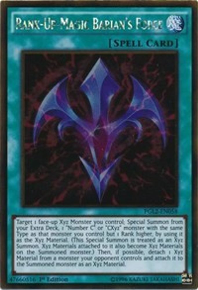 Rank-Up-Magic Barian's Force (PGL2-EN058) - Gold Rare