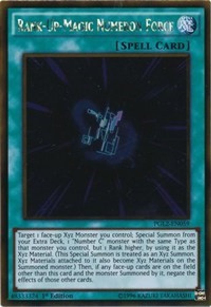 Rank-Up-Magic Numeron Force (PGL2-EN059) - Gold Rare