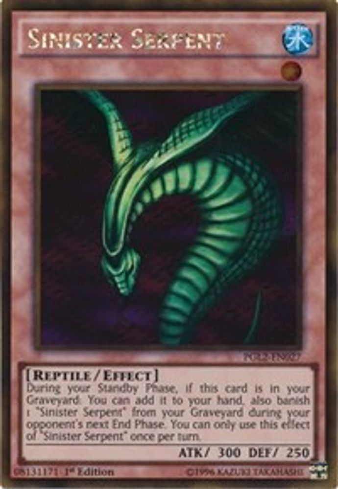 Sinister Serpent (PGL2-EN027) - Gold Rare