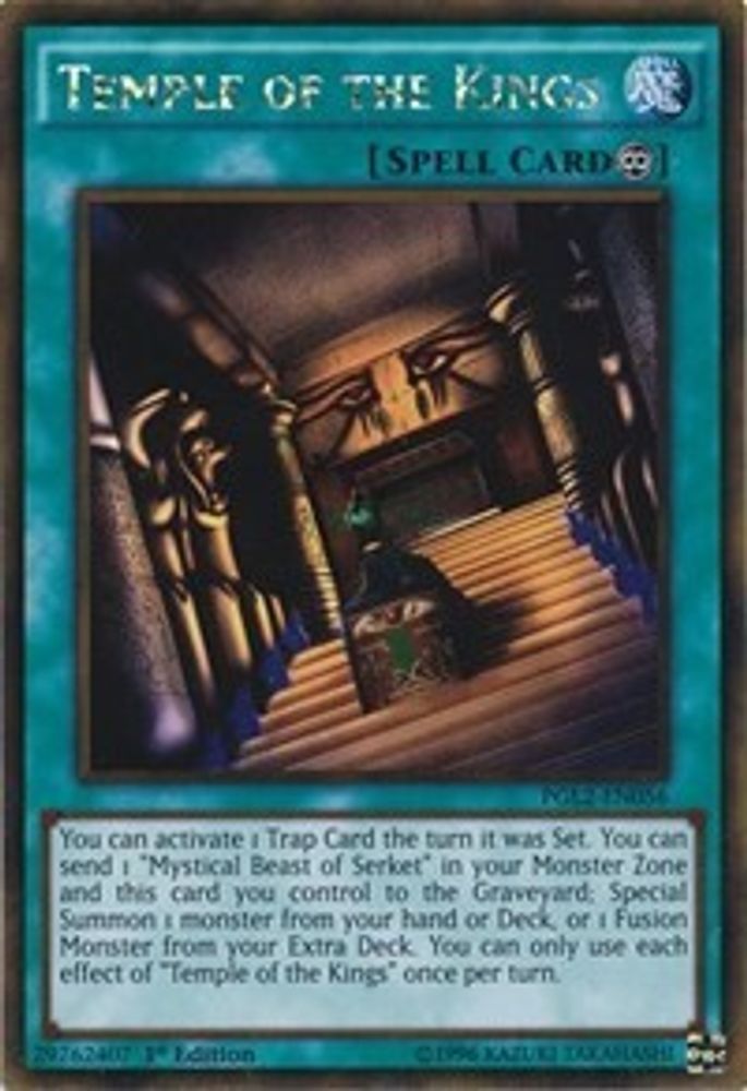 Temple of the Kings (PGL2-EN056) - Gold Rare