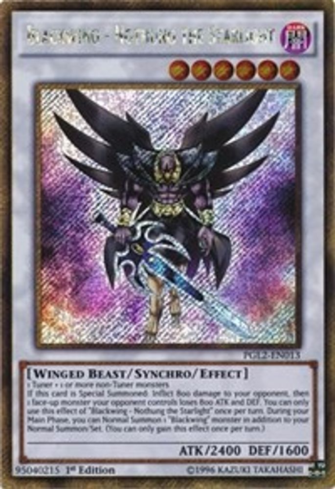 Blackwing - Nothung the Starlight (PGL2-EN013) - Gold Secret Rare
