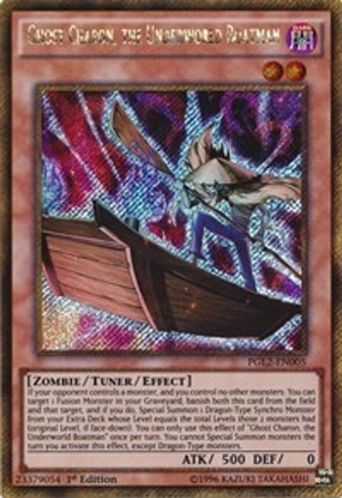 Ghost Charon, the Underworld Boatman (PGL2-EN005) - Gold Secret Rare