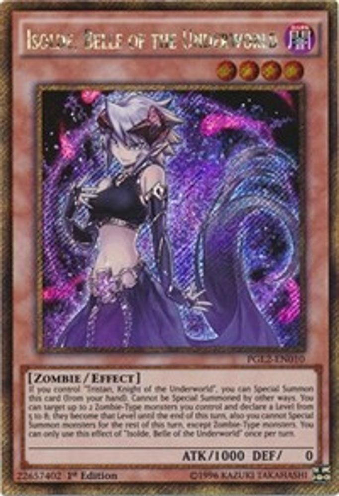 Isolde, Belle of the Underworld (PGL2-EN010) - Gold Secret Rare