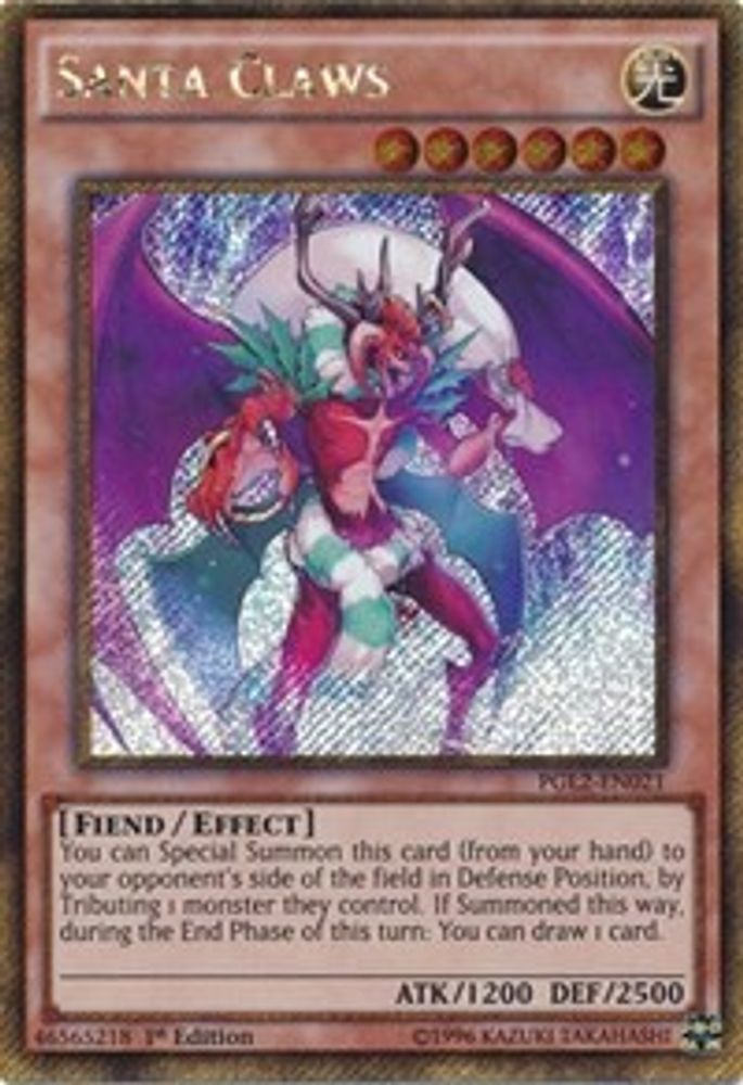 Griffes du Père Noël [PGL2-EN021] Or Secret Rare 
