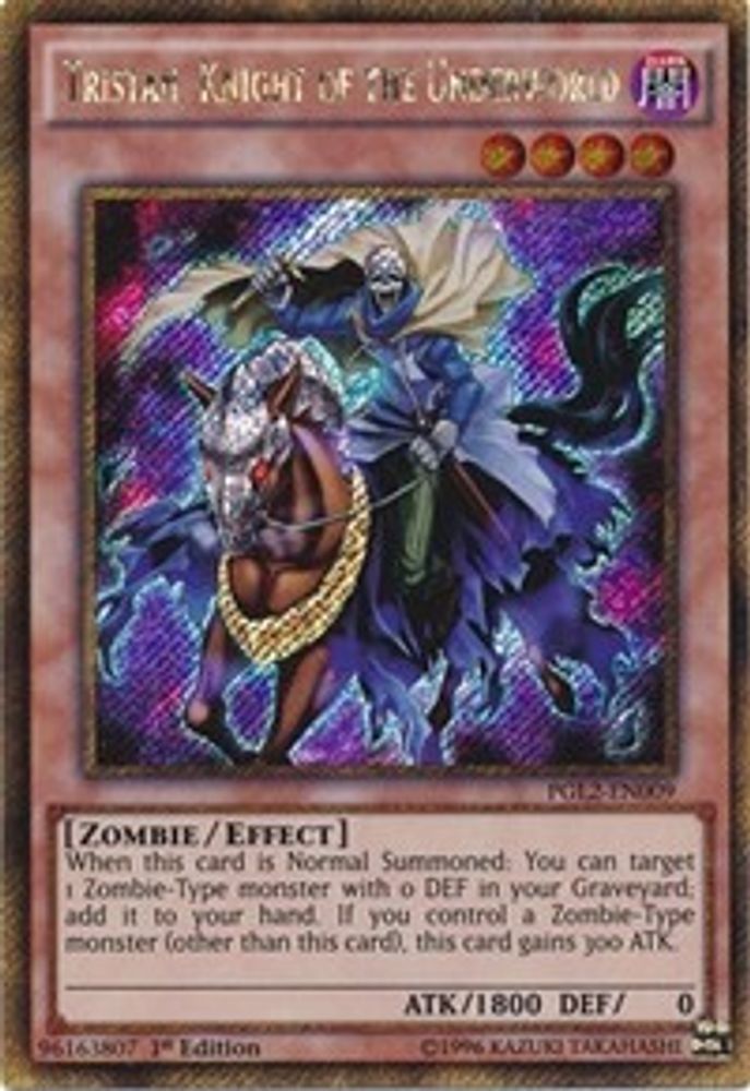 Tristan, Knight of the Underworld (PGL2-EN009) - Gold Secret Rare