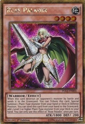 Rose Paladin [PGL2-EN004] Or Secret Rare 