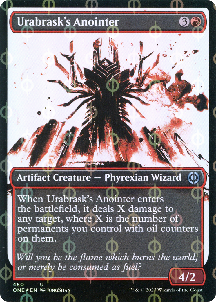 Anointer d'Urabrask (Showcase Ichor Step-and-Compleat Foil) [Phyrexia : All Will Be One] 
