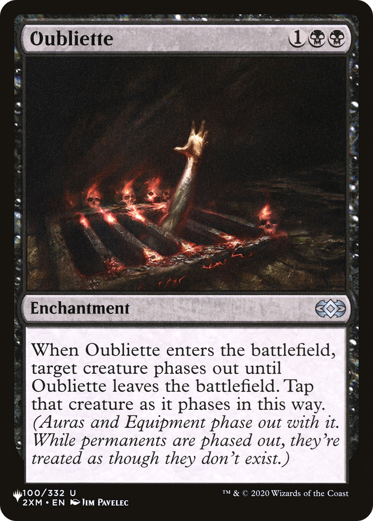 Oubliette [La Liste] 