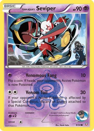 Team Aqua's Seviper 009  - Common