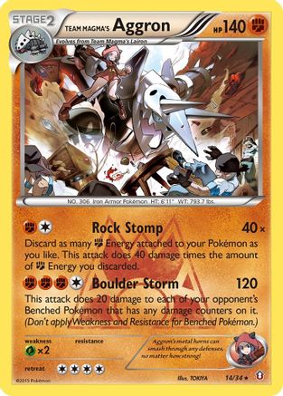 Team Magma's Aggron 014  - Holofoil - Holo Rare