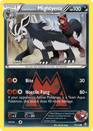 Team Magma's Mightyena 019  - Common