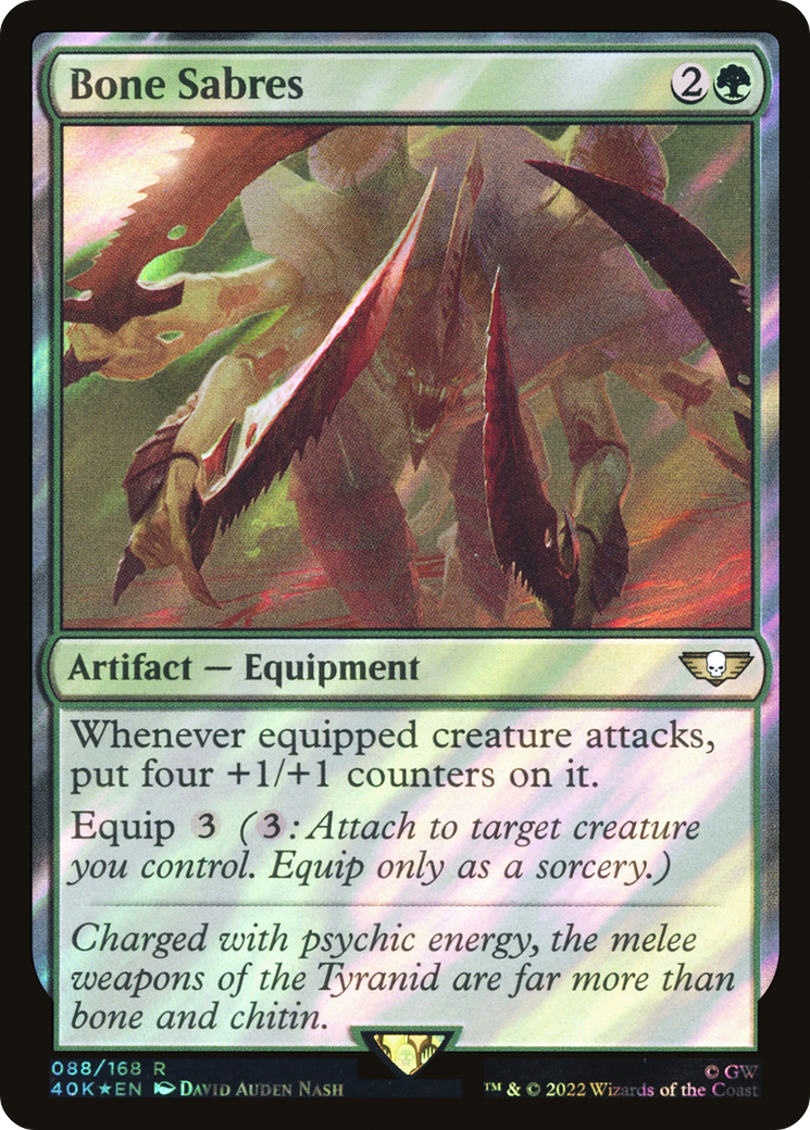 Sabres d'os (Surge Foil) [Warhammer 40,000] 