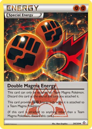 Double Magma Energy 034/34  - Uncommon