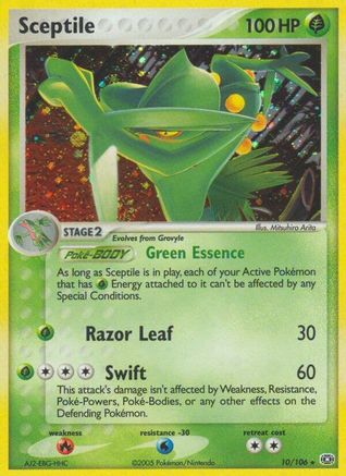 Sceptile (10/106) (Estampillé) [EX : Émeraude] 