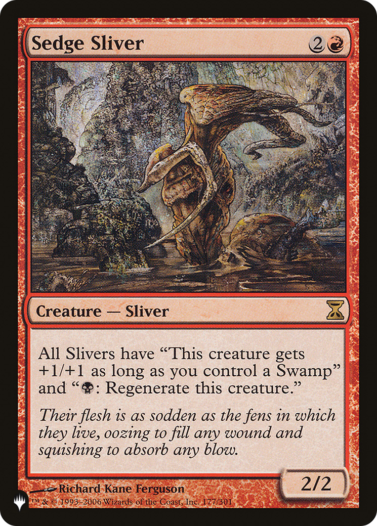 Sedge Sliver [La liste] 
