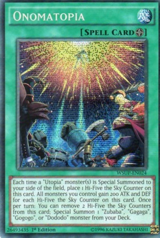Onomatopia (WSUP-EN024) - Prismatic Secret Rare