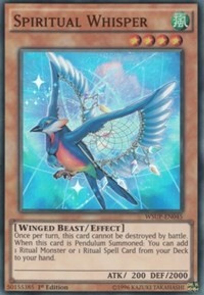 Spiritual Whisper (WSUP-EN045) - Super Rare