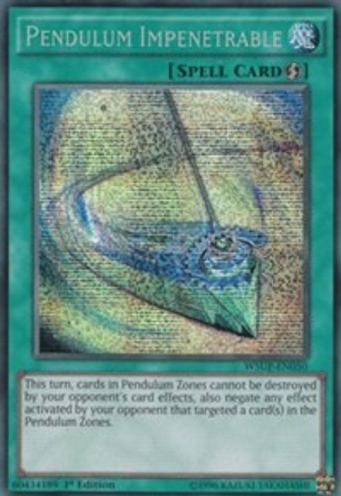 Pendule Impénétrable [WSUP-EN050] Secret Rare 