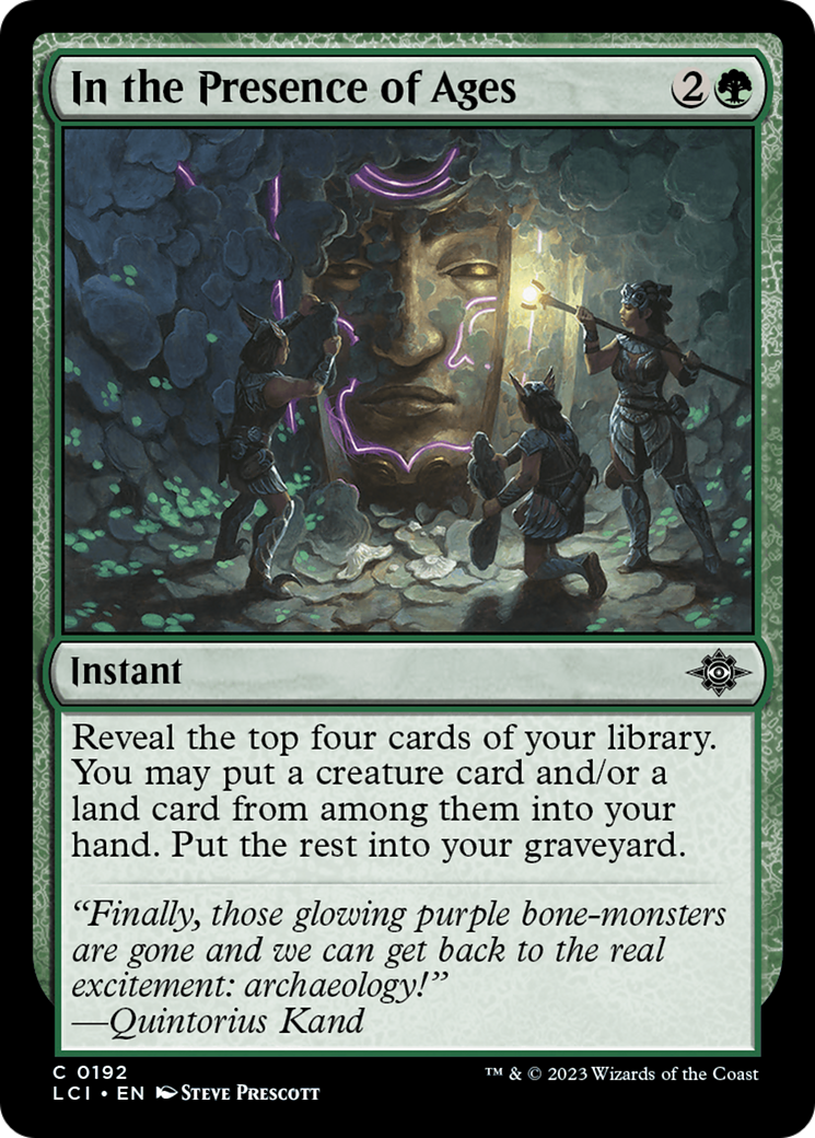 En présence des âges [Les cavernes perdues d'Ixalan] 