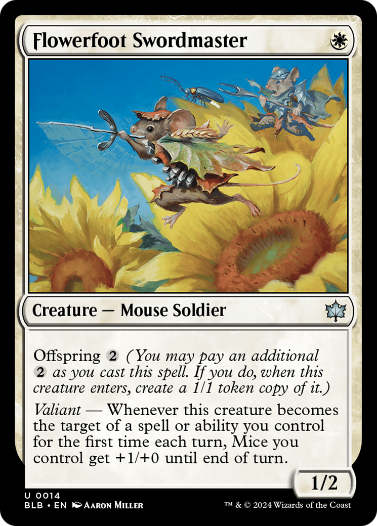 Maître des épées Flowerfoot [Bloomburrow] 