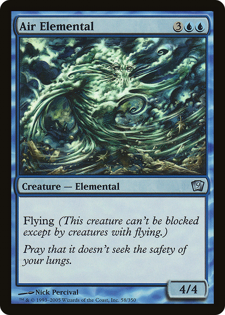Air Elemental (9ED-58★) - 9th Edition