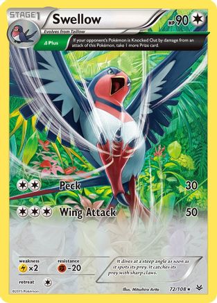 Swellow (72 Delta) (72 Delta) 072  - Holofoil - Holo Rare