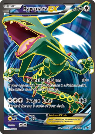 Rayquaza EX (104 Full Art) 104/108 - XY  Roaring Skies Holofoil