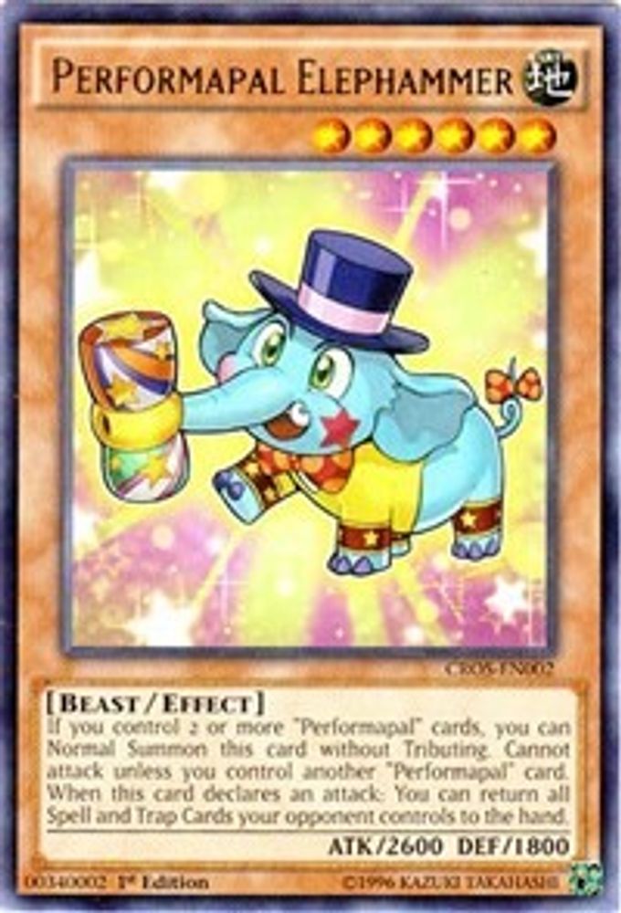 Performapal Elephammer (CROS-EN002) - Rare