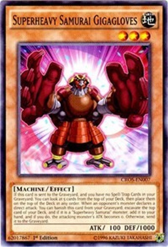Superheavy Samurai Gigagloves (CROS-EN007) - Common