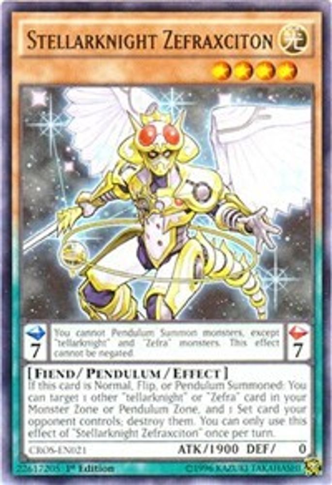 Stellarknight Zefraxciton (CROS-EN021) - Rare