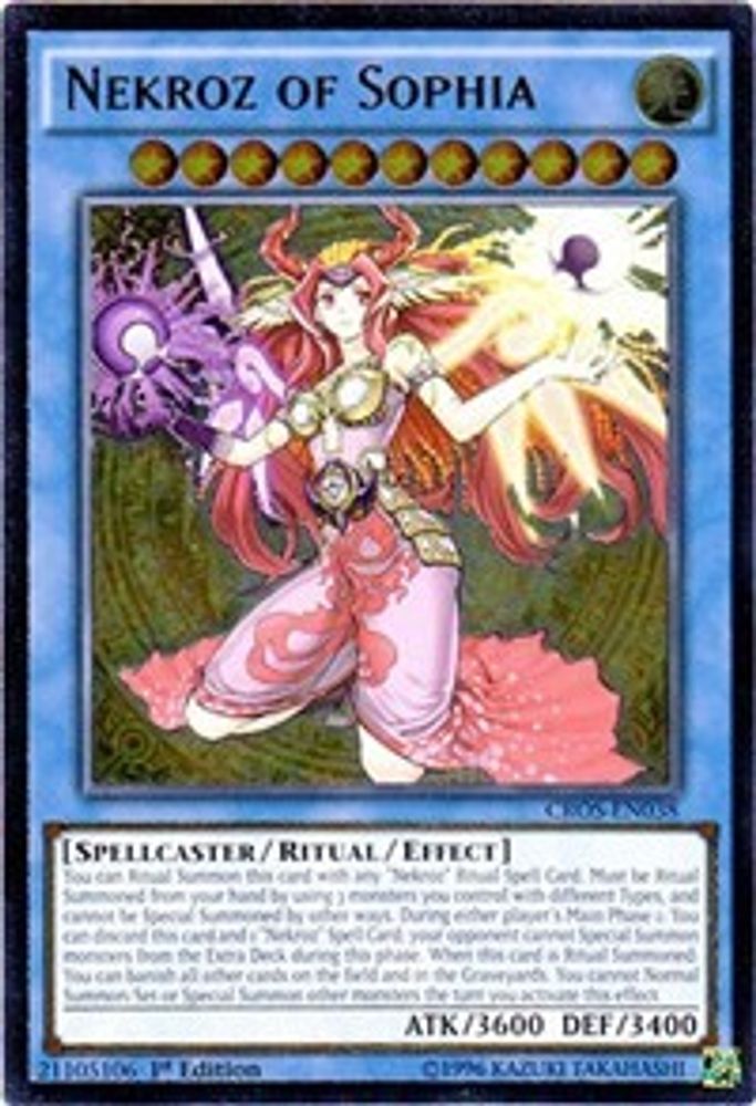 Nekroz of Sophia (UTR) (CROS-EN038) - Ultimate Rare