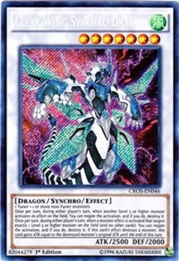 Clear Wing Synchro Dragon (CROS-EN046) - Secret Rare