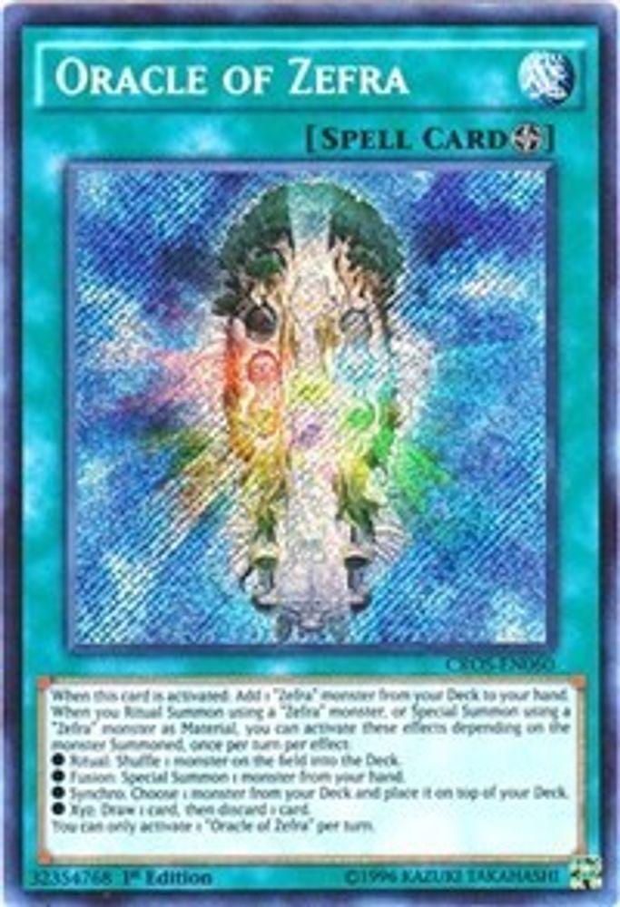 Oracle of Zefra (CROS-EN060) - Secret Rare