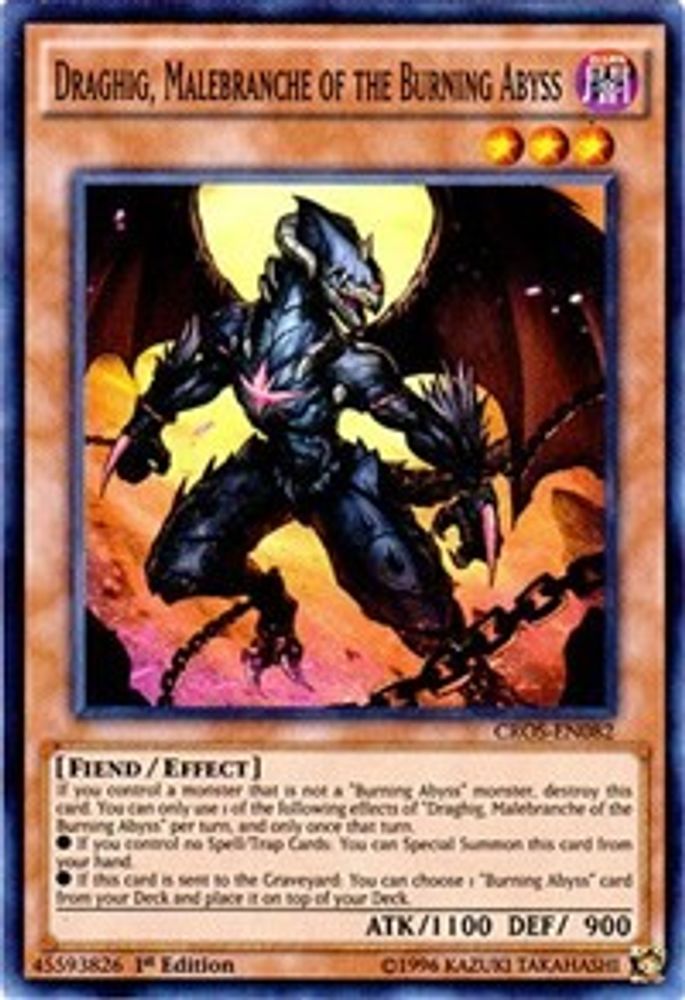 Draghig, Malebranche des Abysses ardents [CROS-EN082] Super Rare 