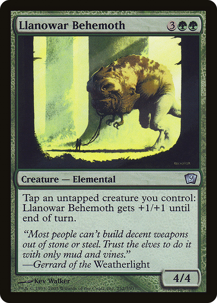 Llanowar Behemoth (9ED-252★) - 9th Edition