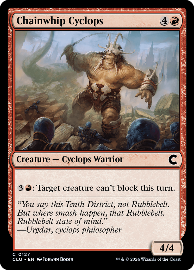 Cyclope Chainwhip [Ravnica: Clue Edition] 