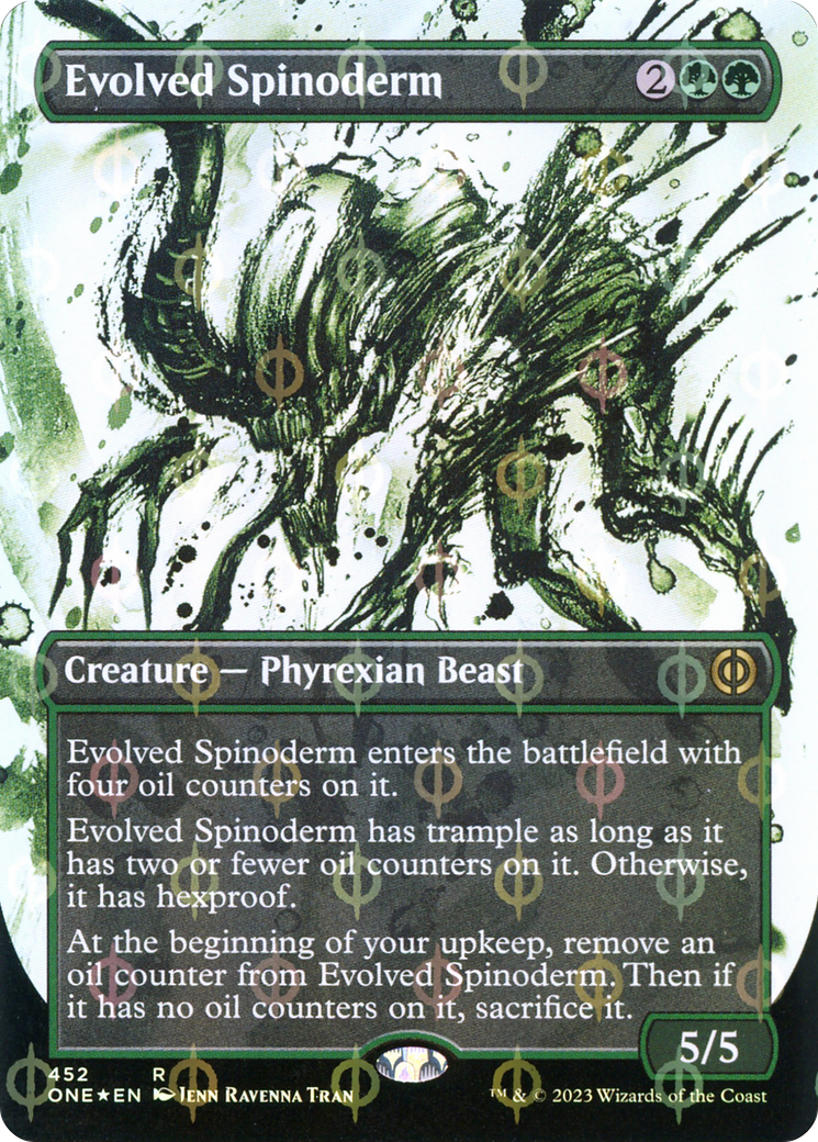Spinoderm évolué (feuille Ichor Step-and-Compleat sans bordure) [Phyrexia : Tous seront un] 