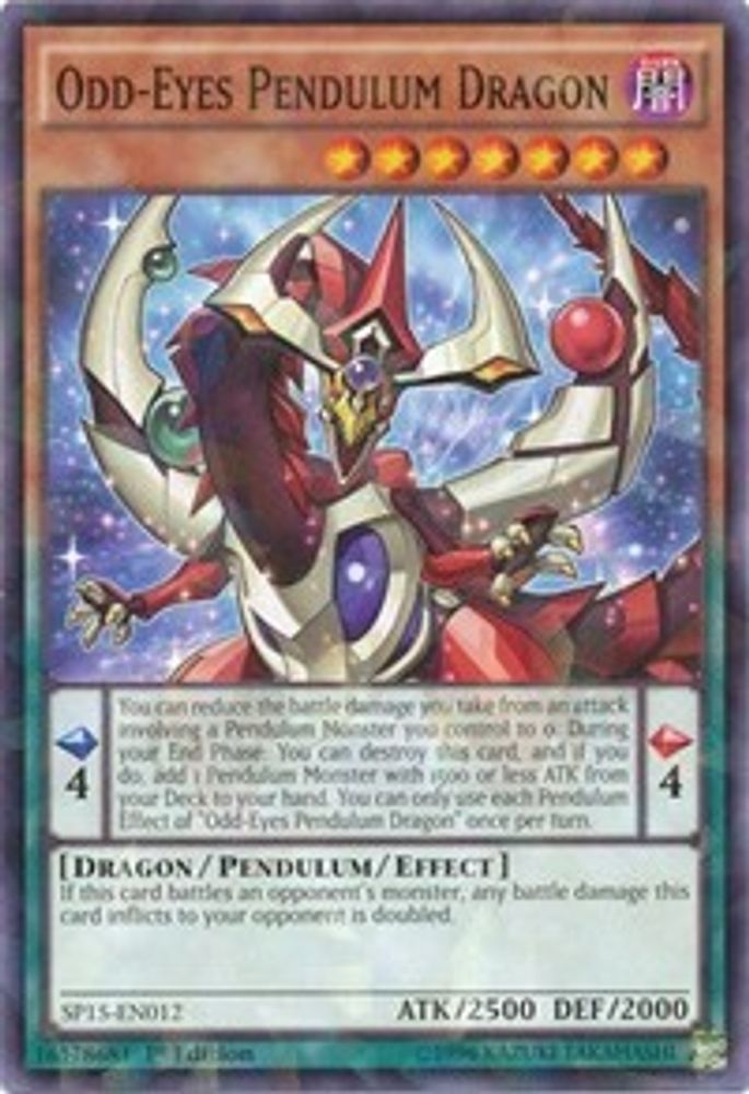 Odd-Eyes Pendulum Dragon (Shatterfoil) (SP15-EN012) - Shatterfoil Rare