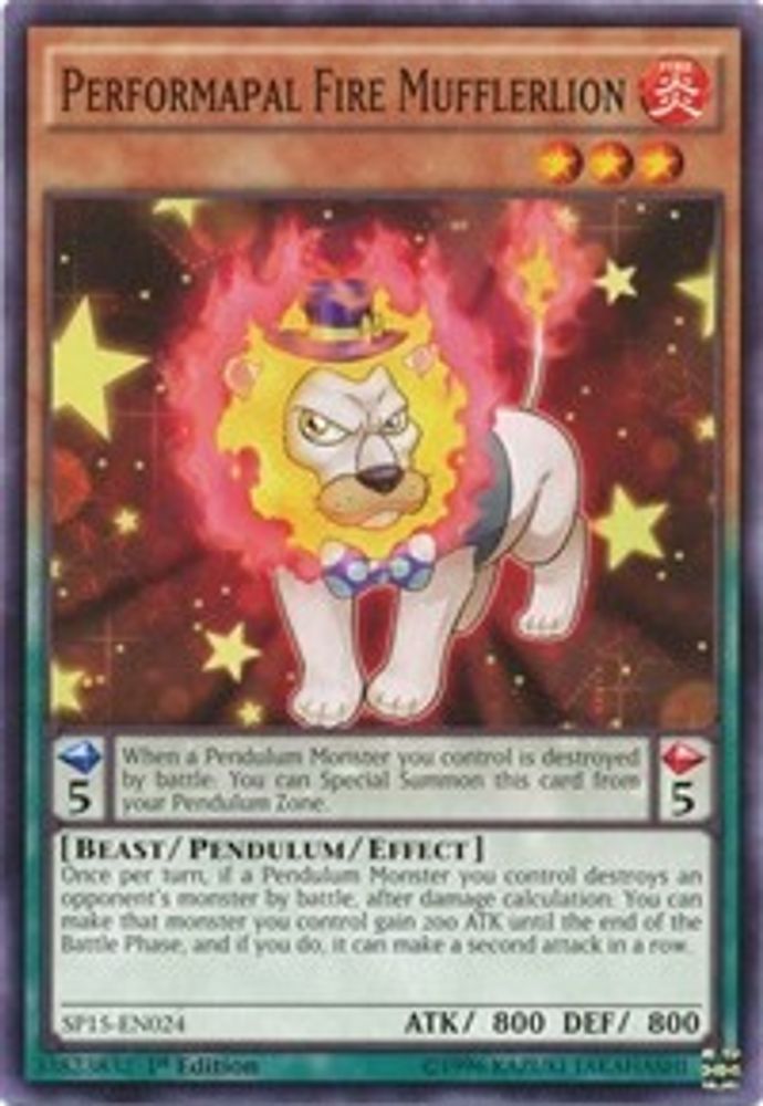Performapal Fire Mufflerlion (SP15-EN024) - Common