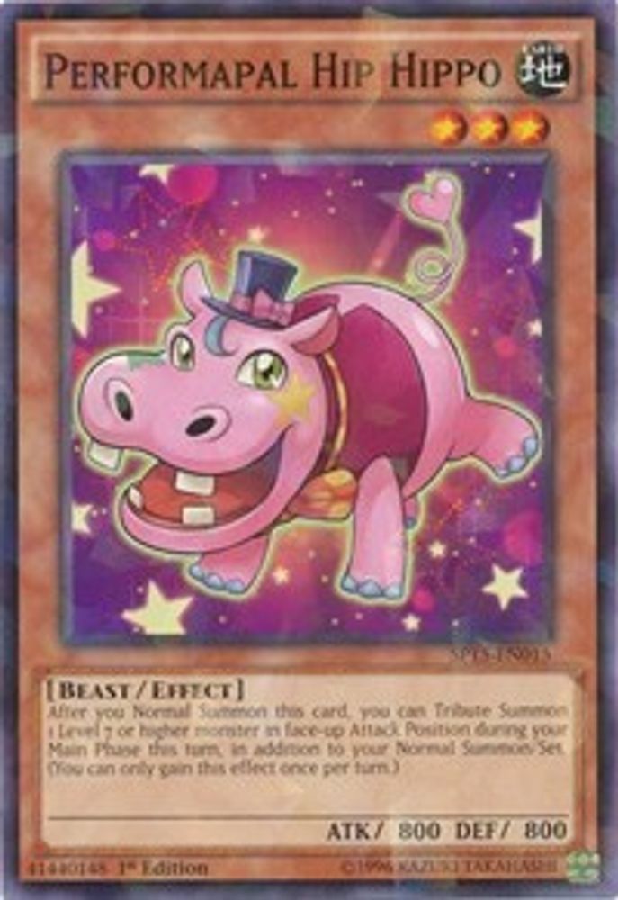 Performapal Hip Hippo (Shatterfoil) (SP15-EN015) - Shatterfoil Rare