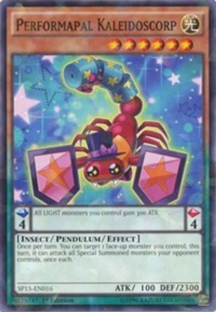 Performapal Kaleidoscorp (Shatterfoil) (SP15-EN016) - Shatterfoil Rare
