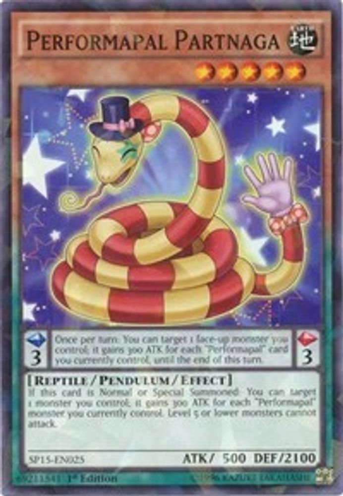 Performapal Partnaga (Shatterfoil) (SP15-EN025) - Shatterfoil Rare